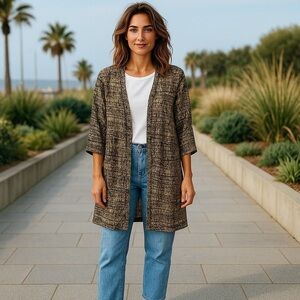 𝅺LULA Roe Kimono Duster Long Wrap Size M Perfect ❤️